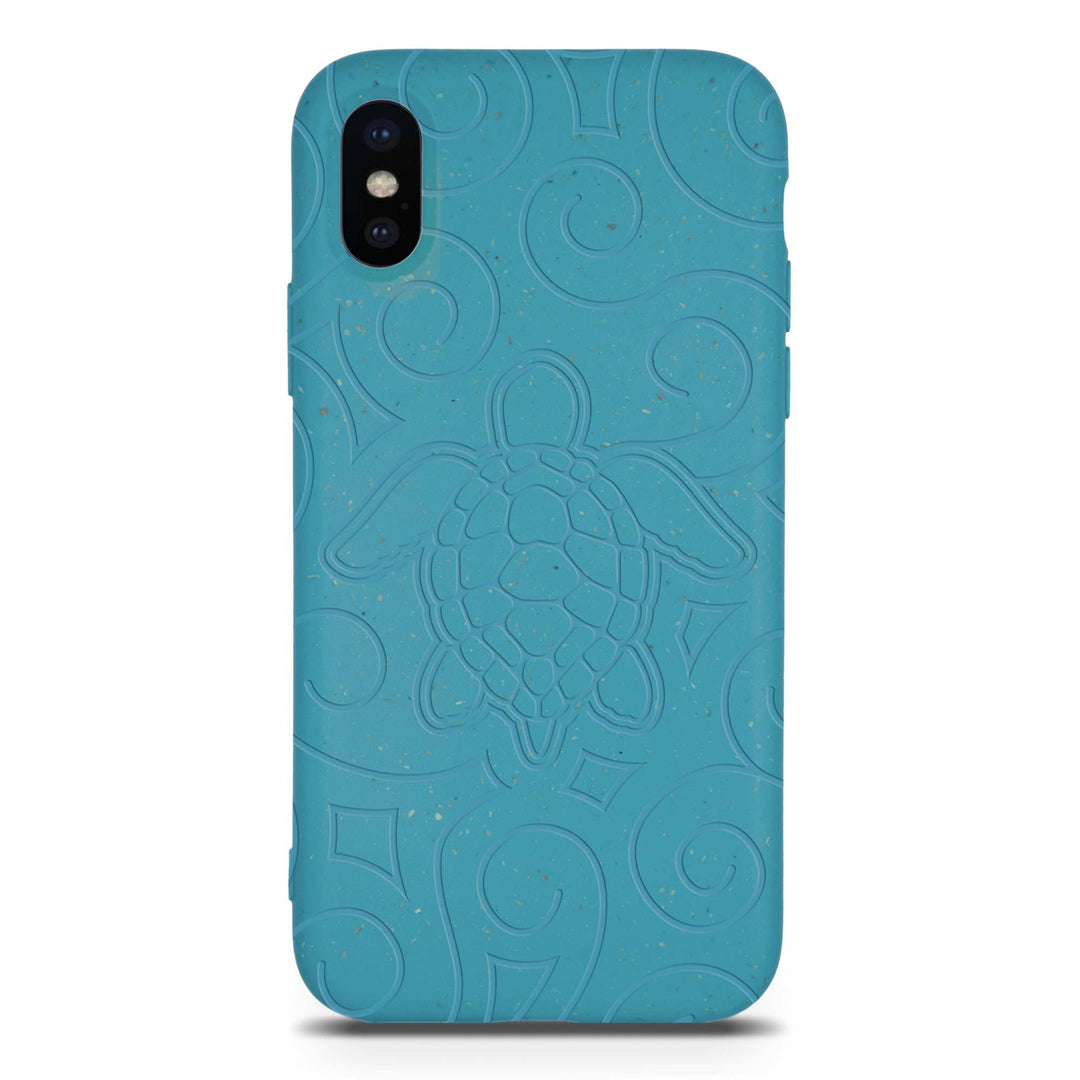 Ocean Turtle - Biodegradable phone case - Ocean Blue and Black - Brand My Case