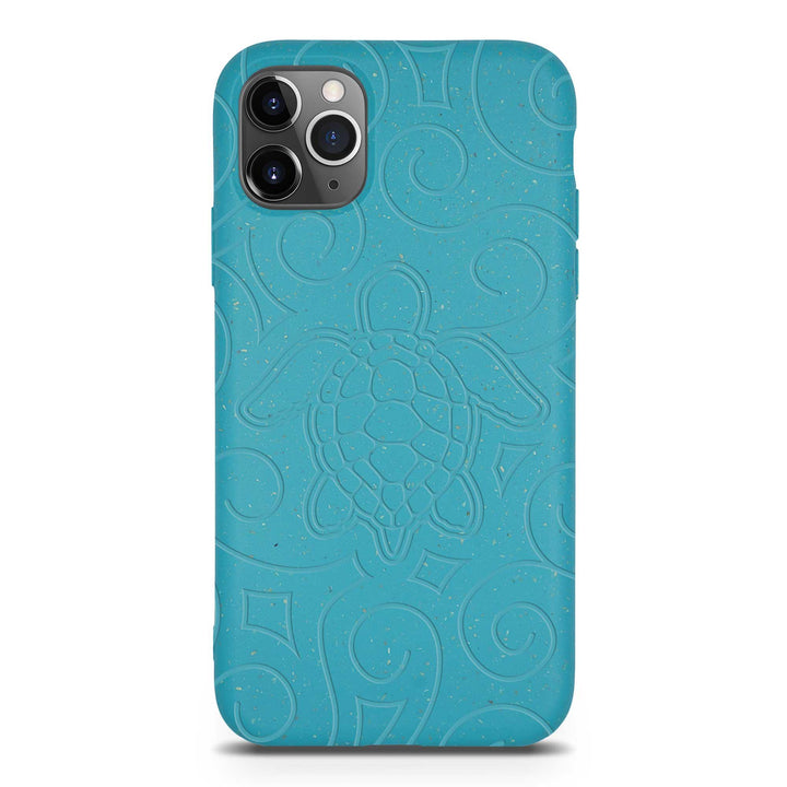 Ocean Turtle - Biodegradable phone case - Ocean Blue and Black - Brand My Case