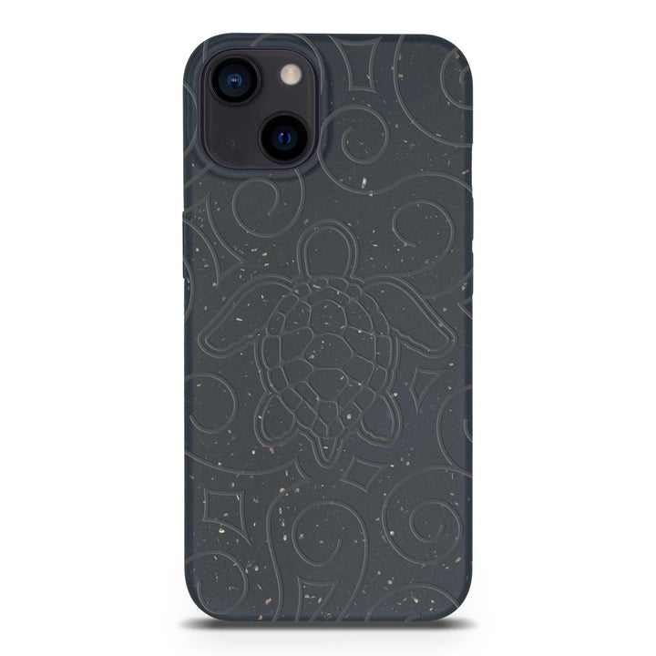 Ocean Turtle - Biodegradable phone case - Ocean Blue and Black - Brand My Case