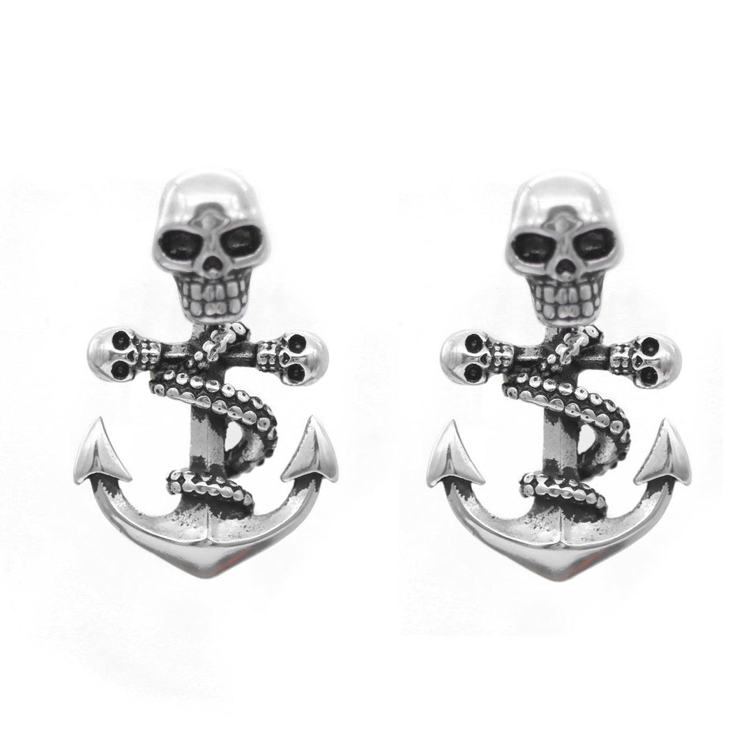 Octo-Skull Anchor Earrings - Brand My Case
