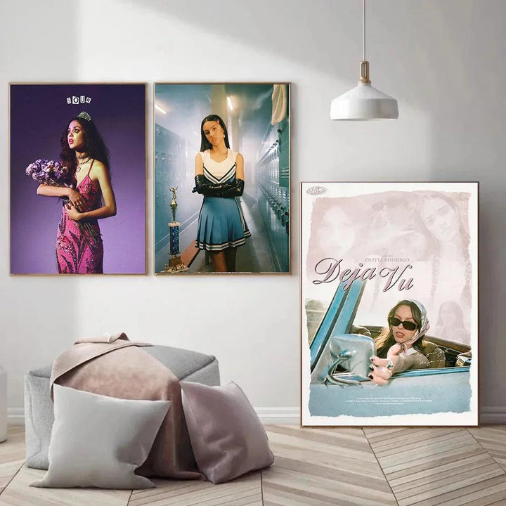 Olivia Rodrigo Music Portrait Poster - Pop Singer Wall Art - Home Decor - Brand My Case