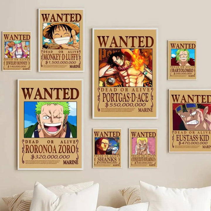 One Piece Anime Luffy Poster - Vintage Decor - Cute Room - Brand My Case