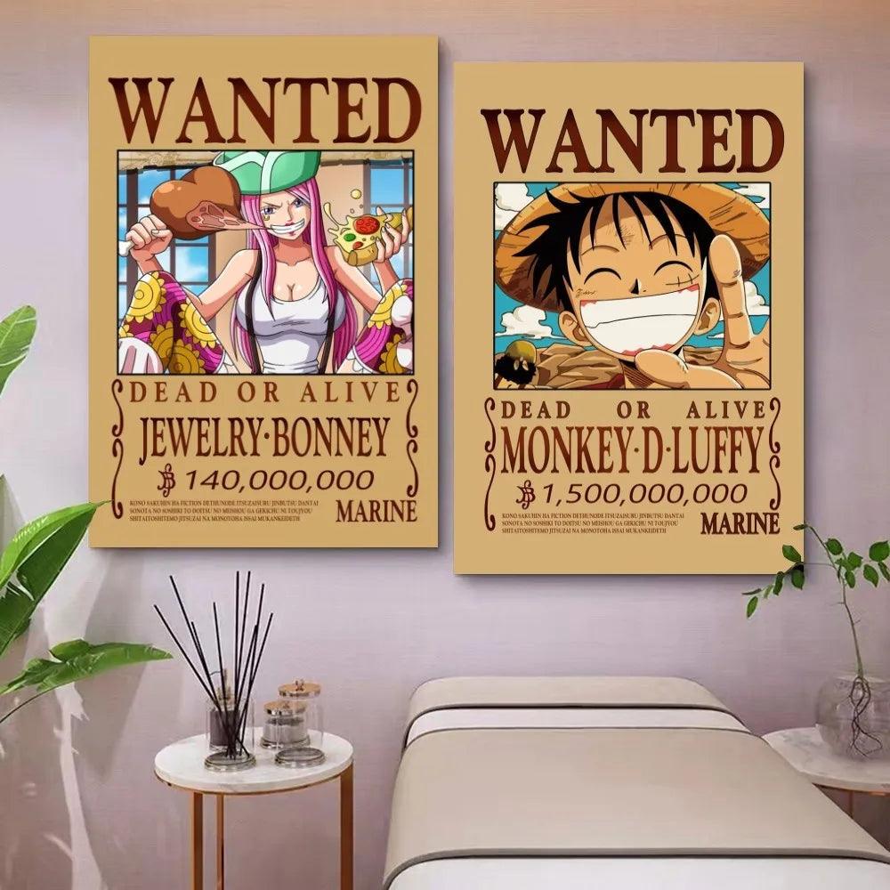 One Piece Anime Luffy Poster - Vintage Decor - Cute Room - Brand My Case