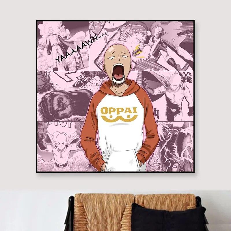 One Punch Man Original Design Anime Poster Wall Art Print,20 x 28 Inches,No Frame - Brand My Case