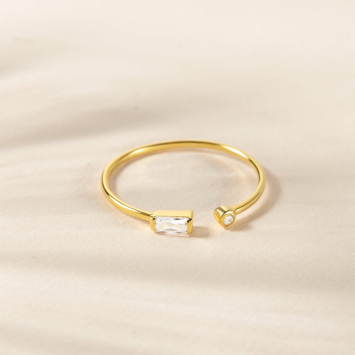 Open Ring Stackable Ring Minimal CZ Ring - Brand My Case
