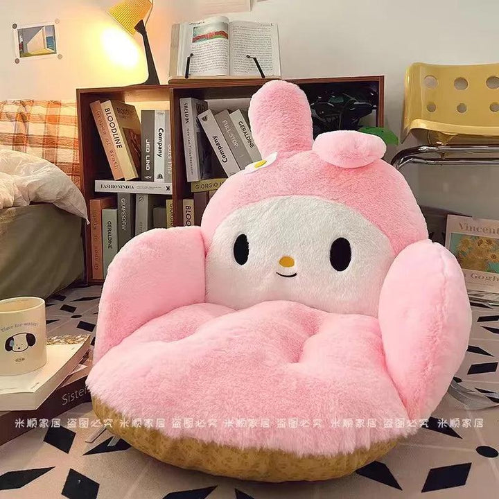 Oversized Sanrio Kawaii Cartoon Plush Warm Full Encirclement Cushion Cinnamoroll Mymelody Kuromi Doll Anime Soft Toy Gift - Brand My Case