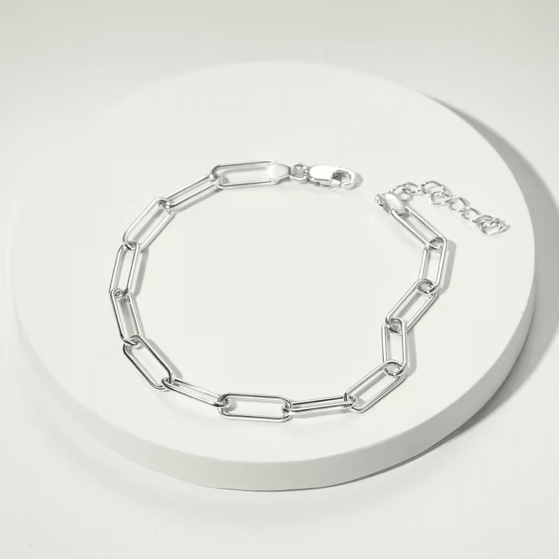 Paperclip Chain Bracelet, Link Chain Bracelet, Bracelet For Women - Brand My Case