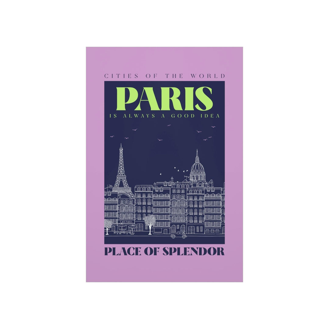 Paris City Outline Poster - Brand My Case