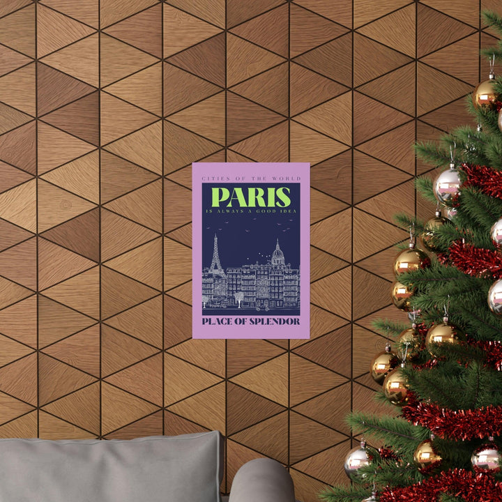 Paris City Outline Poster - Brand My Case