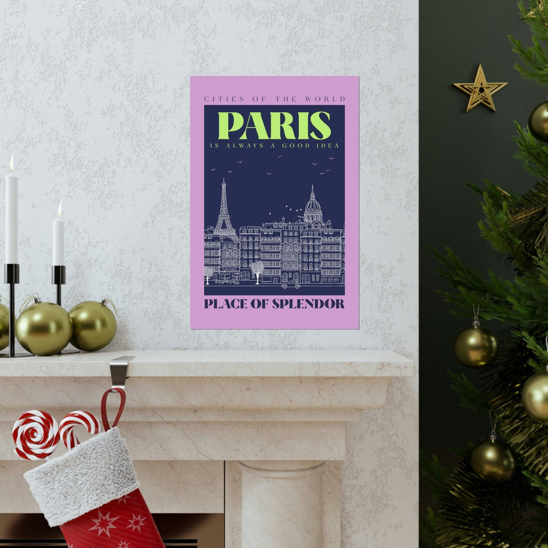 Paris City Outline Poster - Brand My Case