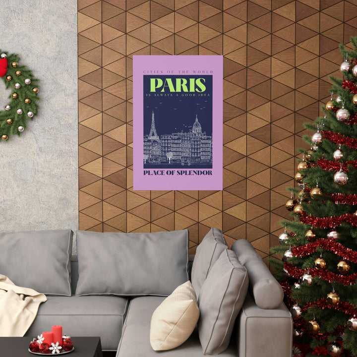 Paris City Outline Poster - Brand My Case