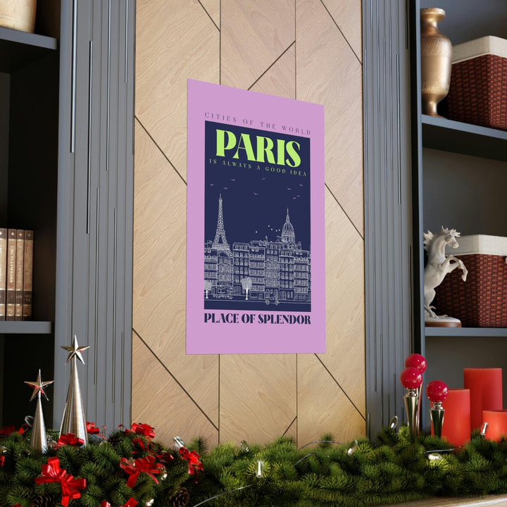 Paris City Outline Poster - Brand My Case