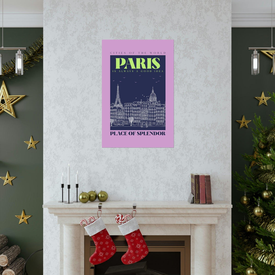 Paris City Outline Poster - Brand My Case