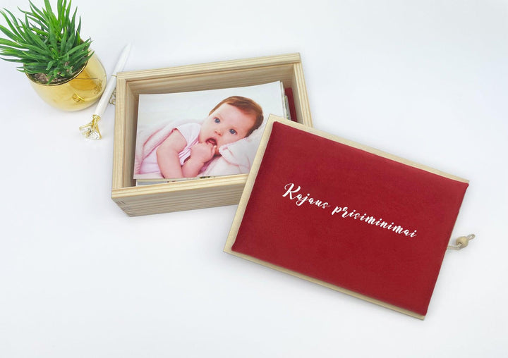 Personalised velvet photo box - Brand My Case