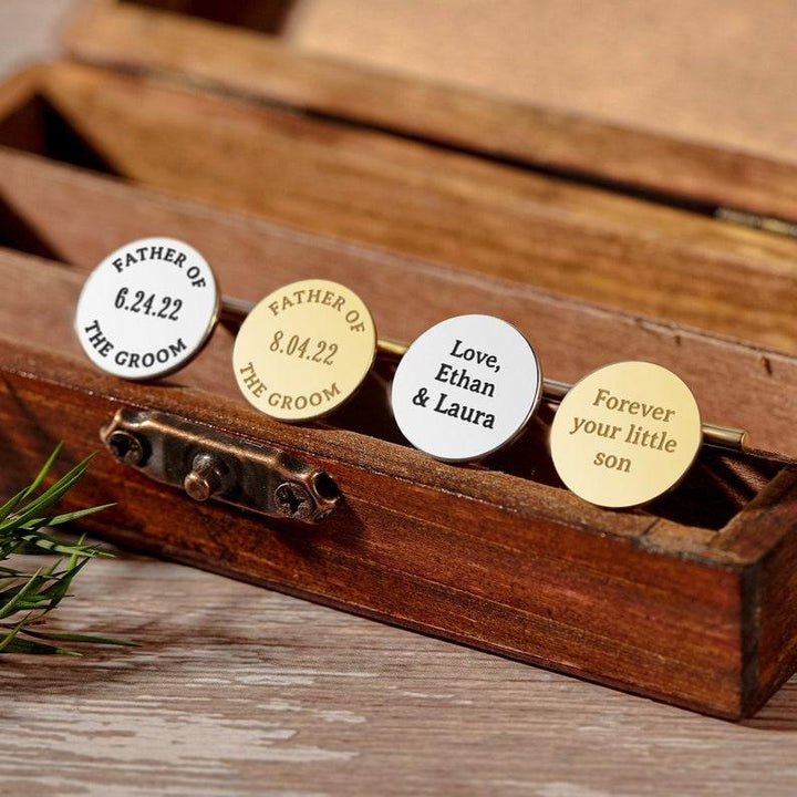 Personalized Cufflinks, Father Of The Groom Gift, Dad Gift from Son - Brand My Case