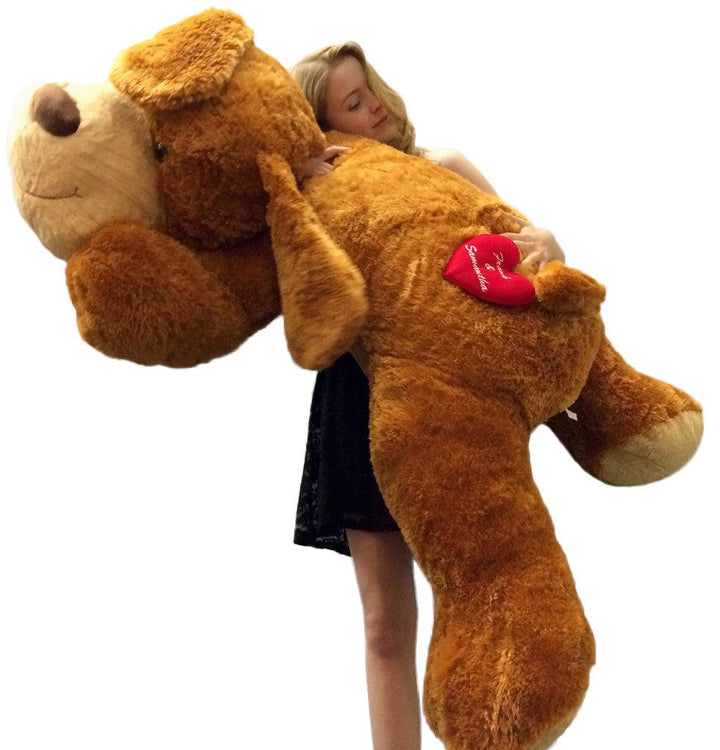 Personalized Giant Stuffed Dog 5 Feet Long Soft and Romantic, - Brand My Case