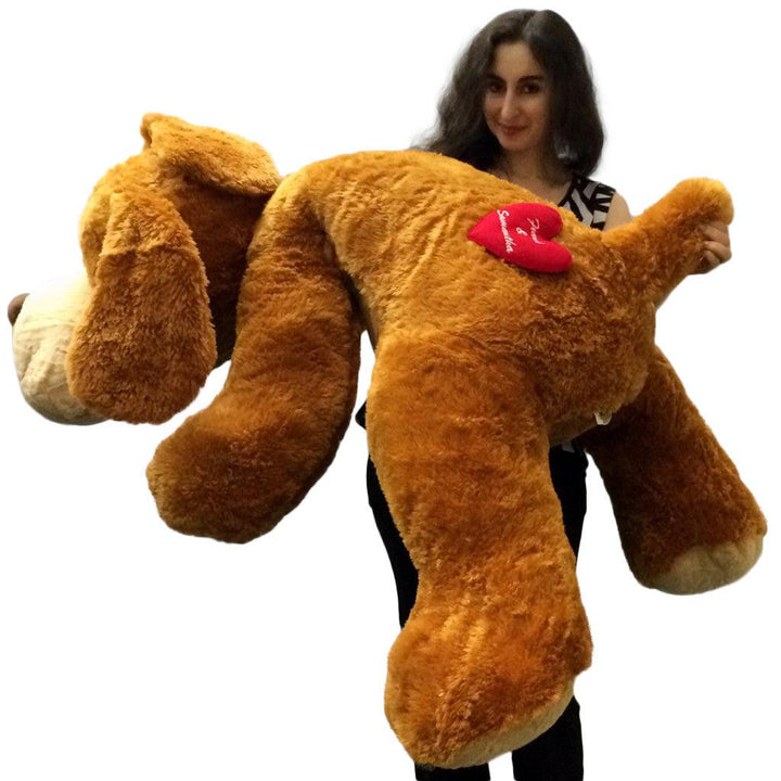Personalized Giant Stuffed Dog 5 Feet Long Soft and Romantic, - Brand My Case