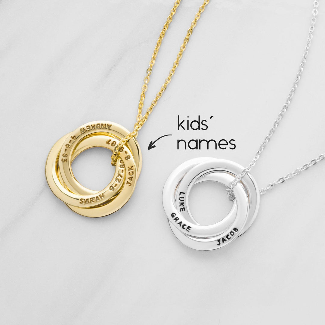 Personalized Grandma Gift, Children Name Necklace, Family Necklace - Brand My Case