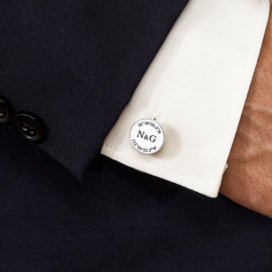 Personalized Groom Cufflinks, Coordinate Cufflinks, Groom Wedding Gift - Brand My Case