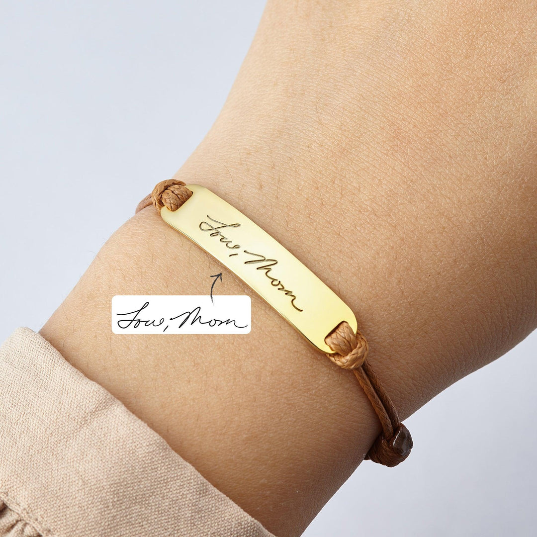 Personalized Handwriting Bracelet Handwritten Signature Jewelry - Brand My Case