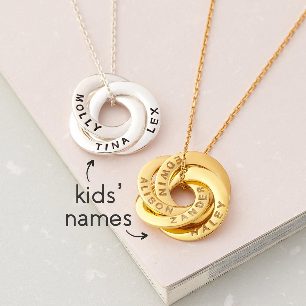Personalized Mom Jewelry, Kids Names Necklace, Mothers Necklace - Brand My Case