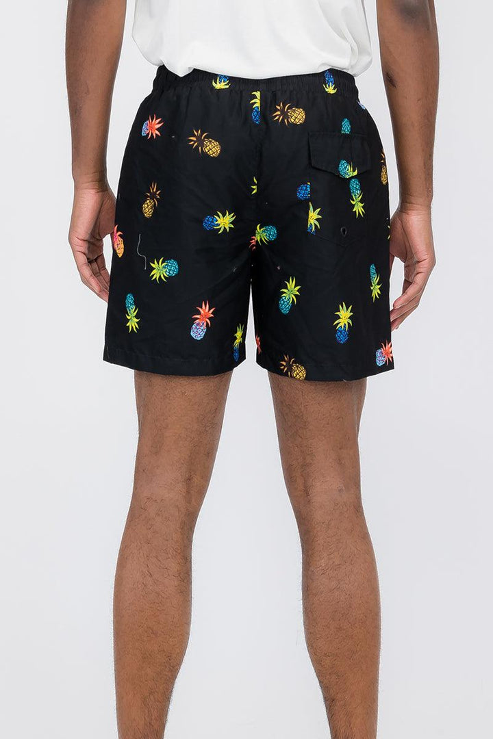 Pineapple Print Swim Shorts - Brand My Case