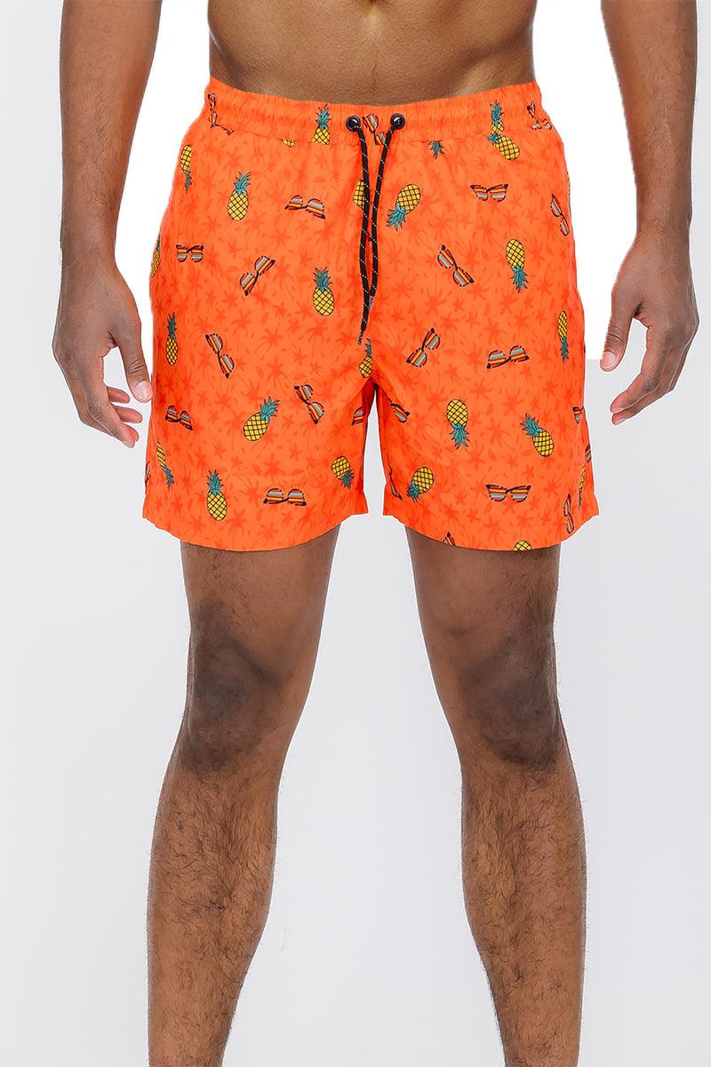 Pineapple Shade Print Swim Shorts - Brand My Case