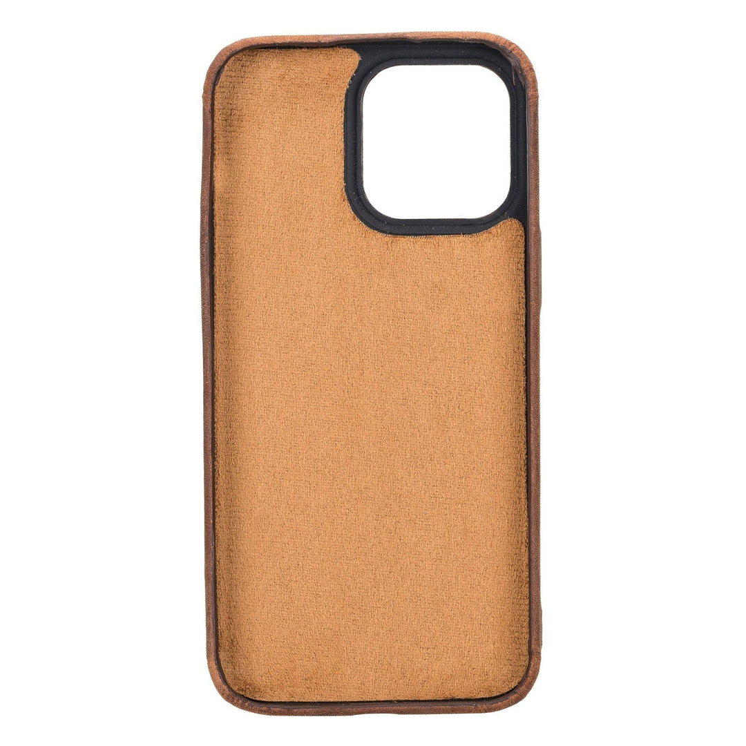 Pinedale Leather Snap-on Case for iPhone 12 Series - Brand My Case