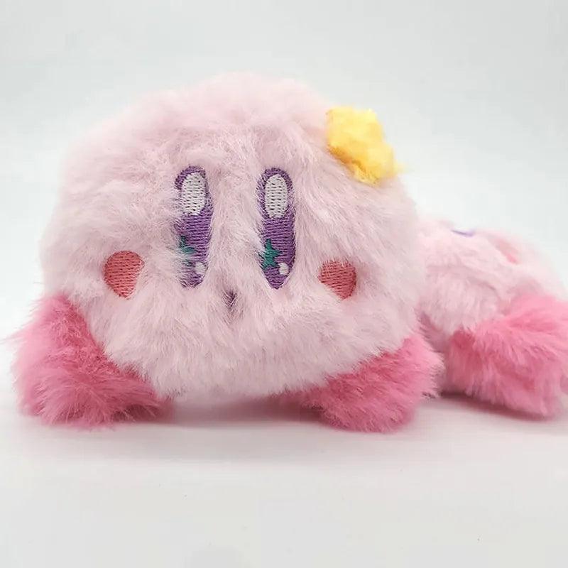 Pink Kirby Anime Plush School Bag Small Pendant Keychain Stuffed Cartoon Doll Birthday Cake Decorative Accessories about 9cm - Brand My Case