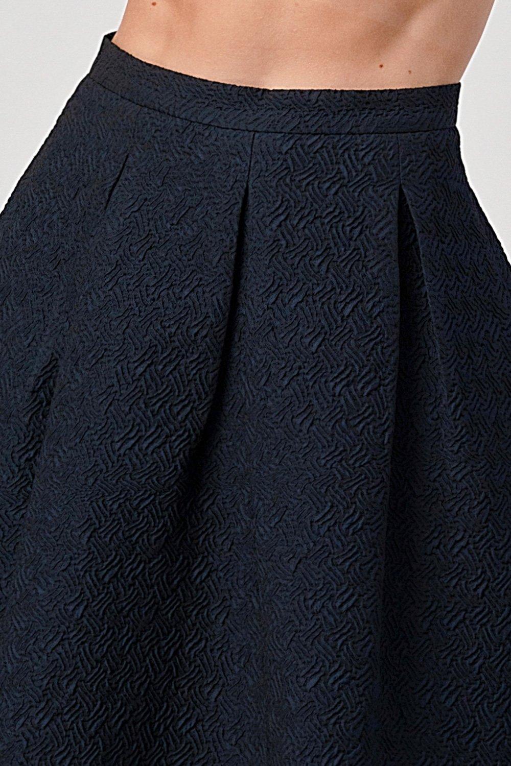 Pleated Waist Mid-Length Puffy Skirt - Brand My Case