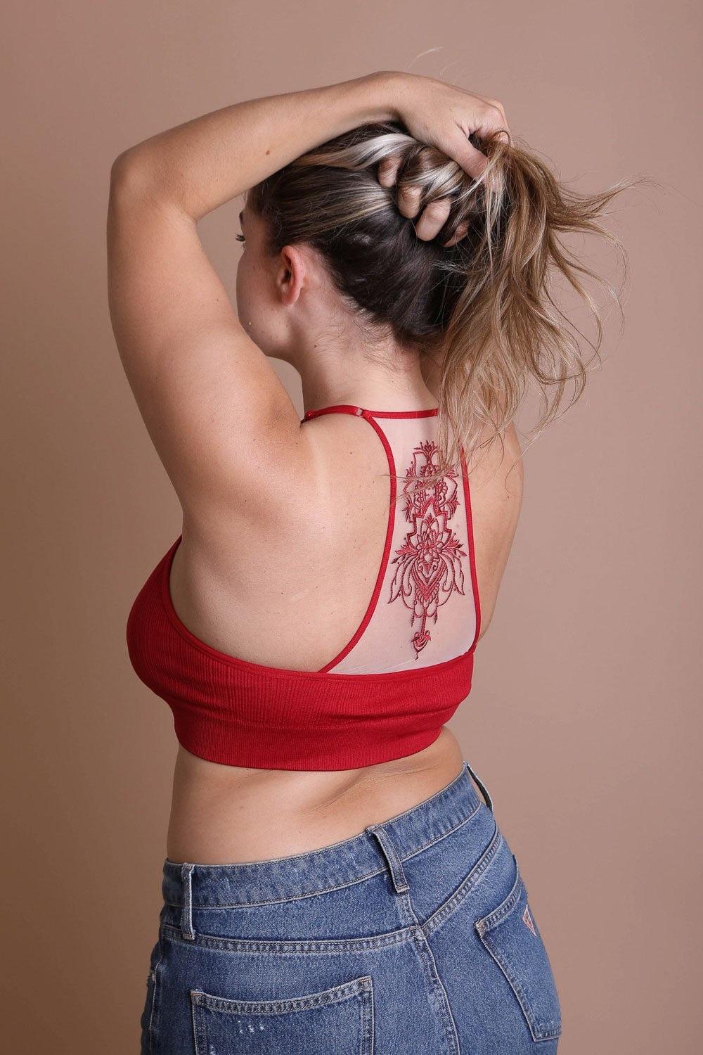 Plus Size Tattoo Back Bralette - Brand My Case
