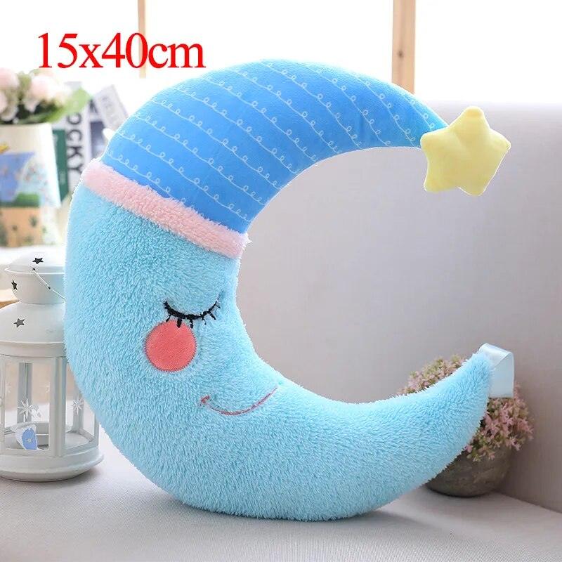 Plush Sky Pillows Emotional Moon Star Cloud Shaped Pillow Pink White Grey Room Chair Decor Seat Cushion - Brand My Case