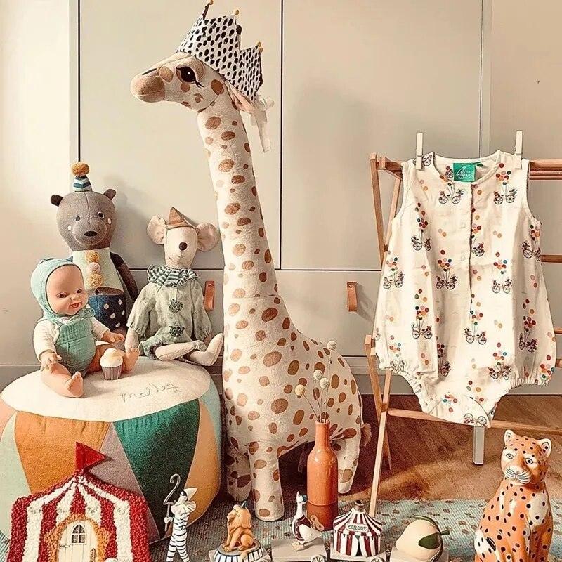Plush Toy Big Size40-85cm Simulation Giraffe Soft Plush Toys Soft Plush Doll Stuffed Sleeping Doll Toy Boys Girls Birthday Gift - Brand My Case
