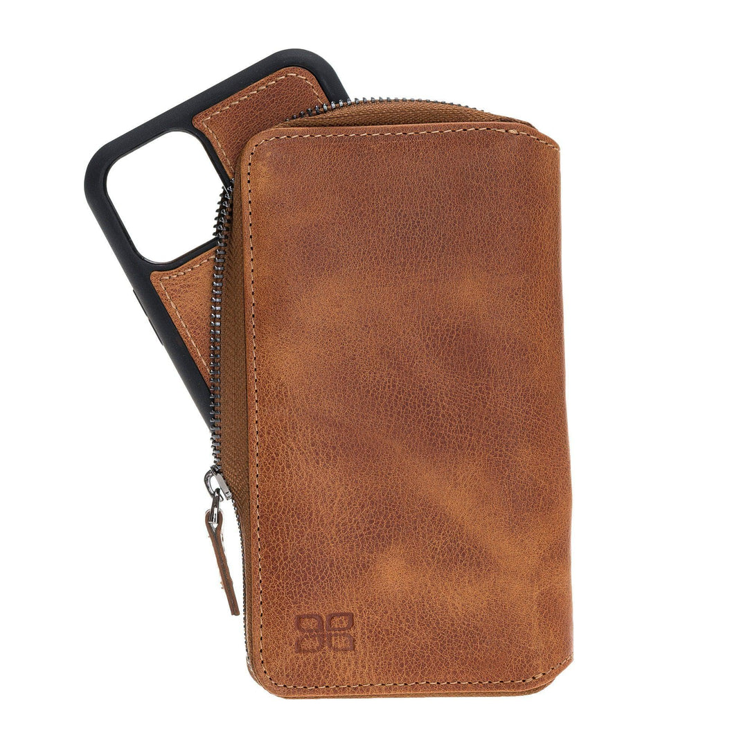 Pouch Detachable Leather Wallet Case For Apple iPhone 11 Series - Brand My Case