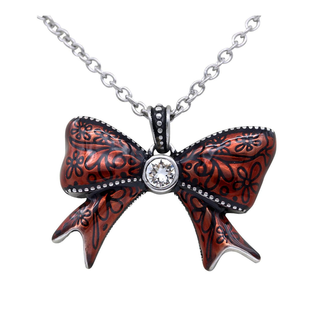 Pretty Red Bow Necklace - Brand My Case