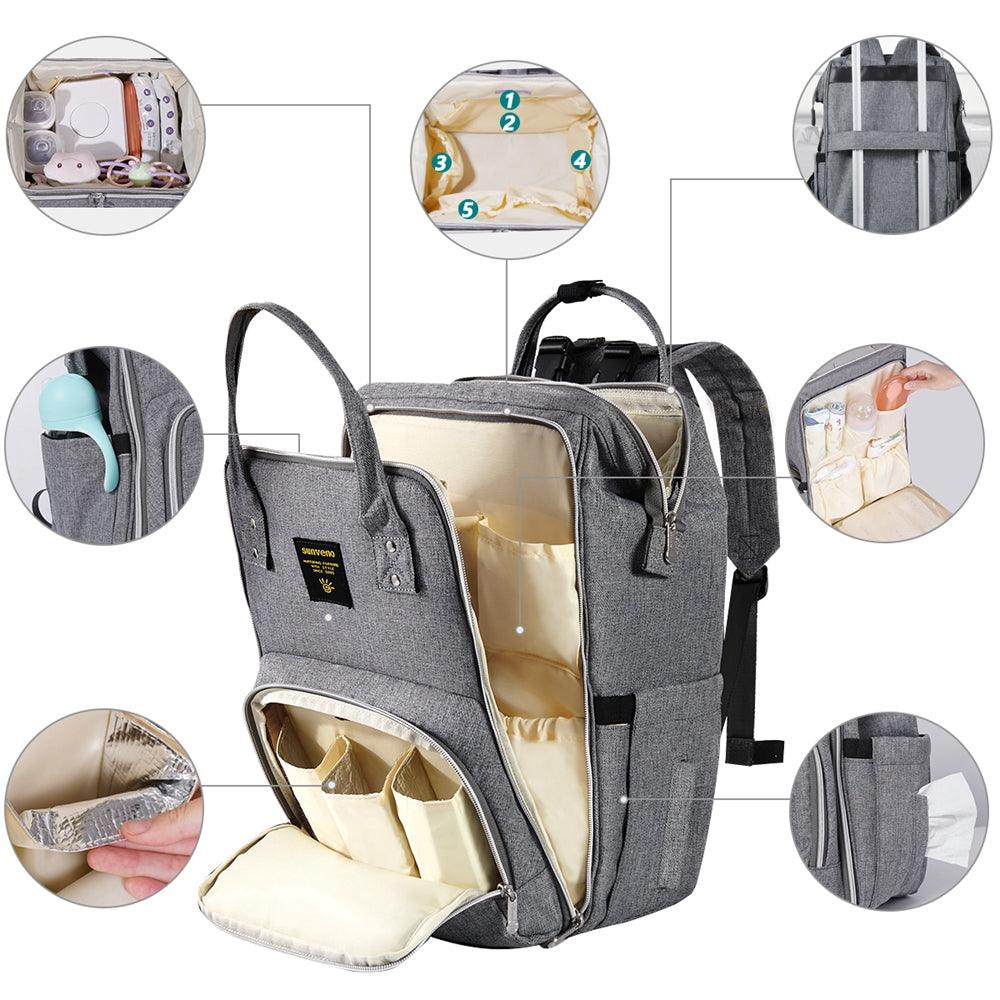 Primary Core Pocket Open Wide Diaper Backpack - Brand My Case