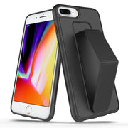 PU Leather Hand Grip Kickstand Case with Metal Plate for iPhone 12 - Brand My Case