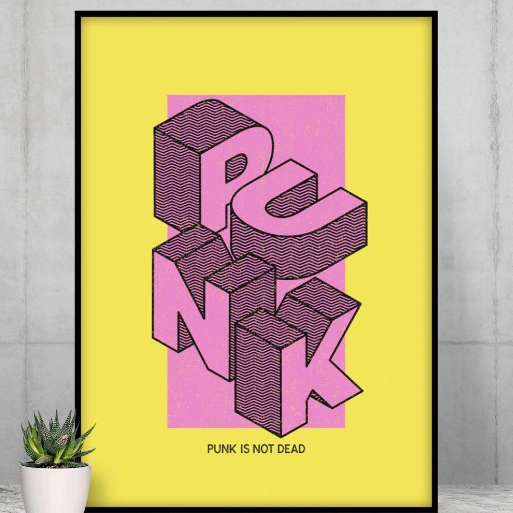 Punk is Not Dead Retro Poster - Brand My Case