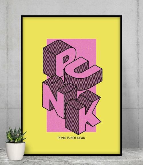 Punk is Not Dead Retro Poster - Brand My Case