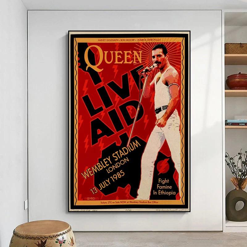 Queen Band Music Posters - Retro Home Decor - Brand My Case