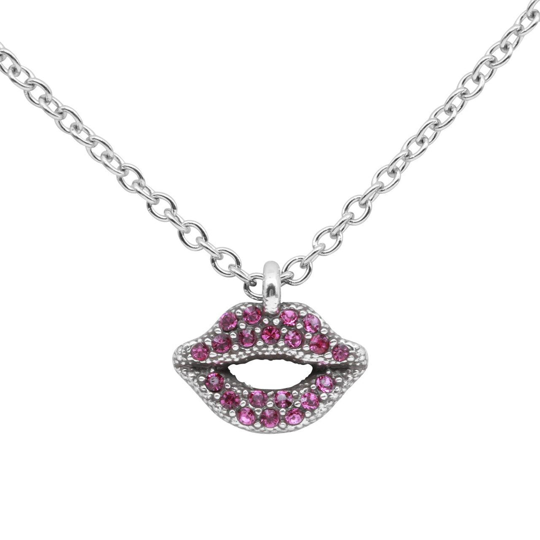 Radiant Red-Violet Lips Necklace - Brand My Case