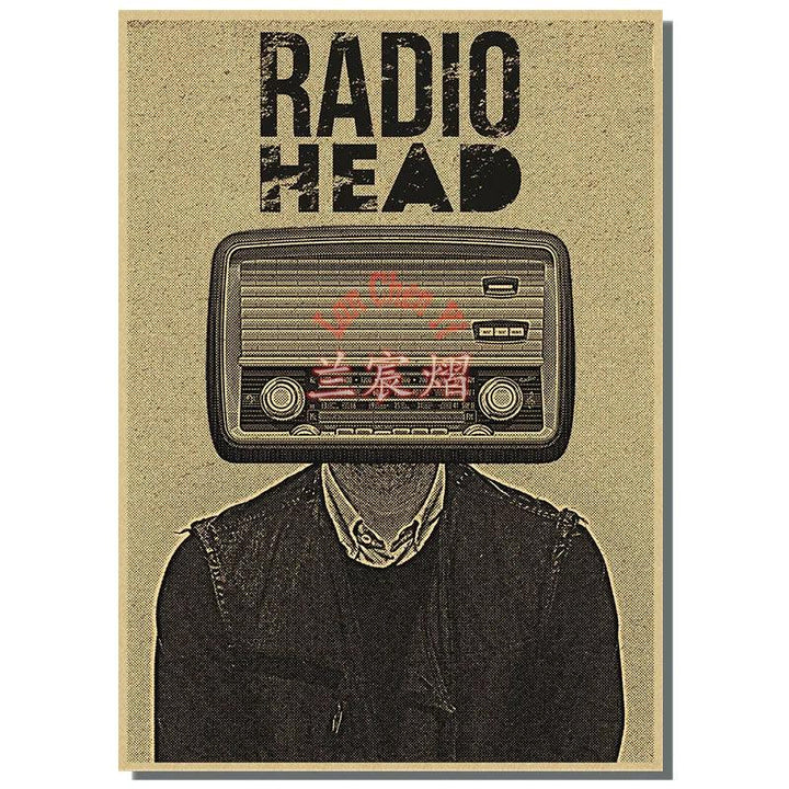 Radiohead Band Music Poster - Retro Art Deco Home Decor - Brand My Case