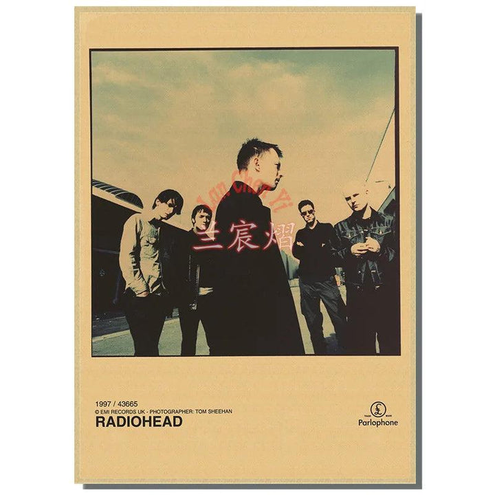 Radiohead Band Music Poster - Retro Art Deco Home Decor - Brand My Case