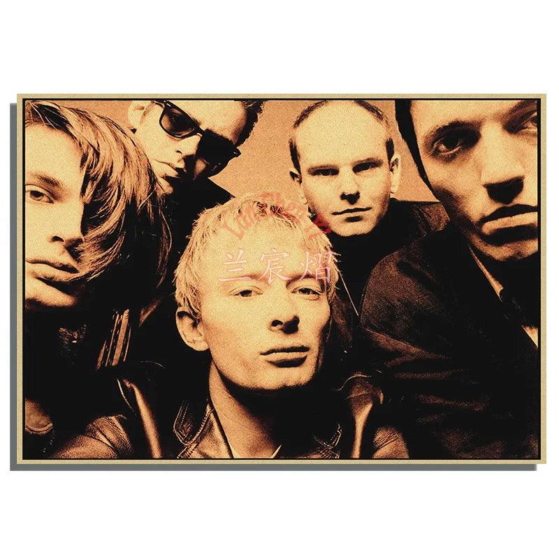 Radiohead Band Music Poster - Retro Art Deco Home Decor - Brand My Case