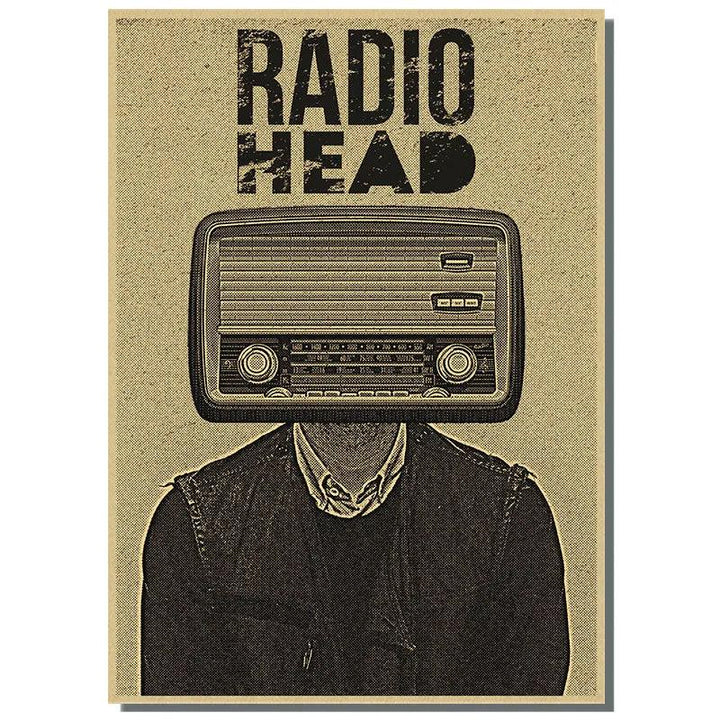 Radiohead Band Music Poster - Retro Art Deco Home Decor - Brand My Case