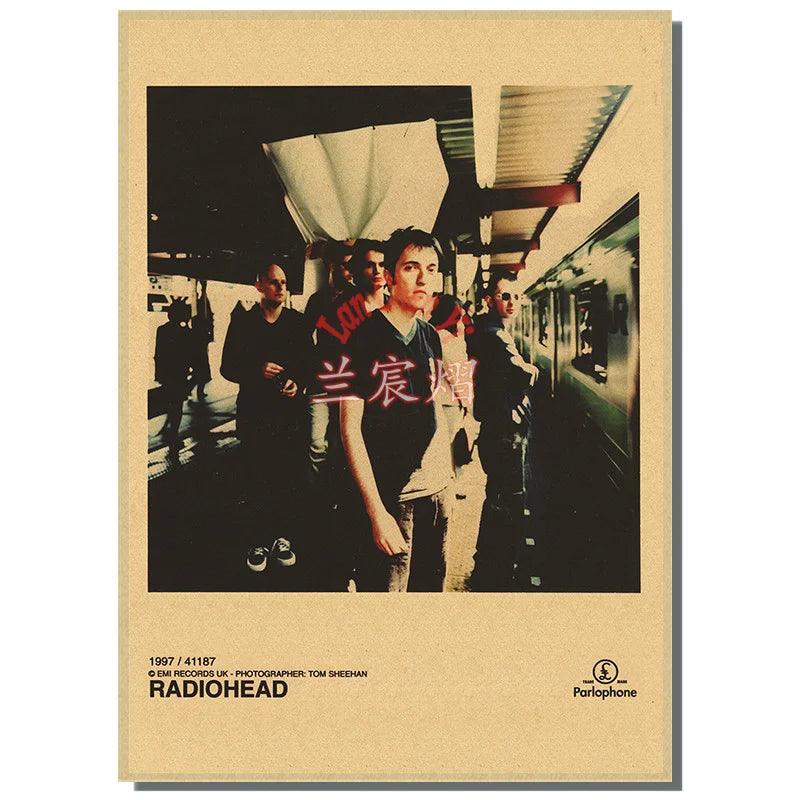 Radiohead Band Music Poster - Retro Art Deco Home Decor - Brand My Case