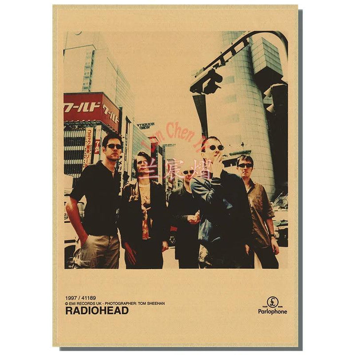 Radiohead Band Music Poster - Retro Art Deco Home Decor - Brand My Case