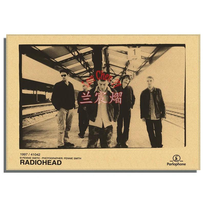 Radiohead Band Music Poster - Retro Art Deco Home Decor - Brand My Case