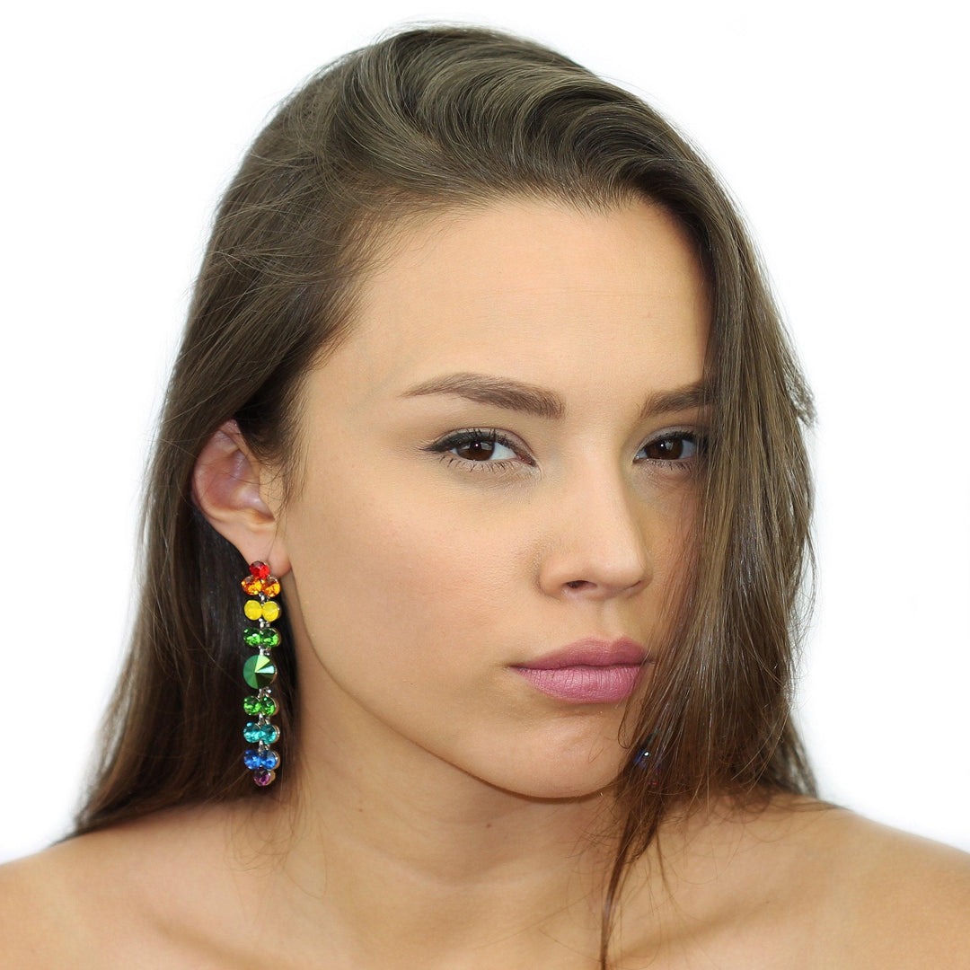 Rainbow Drop Earrings - Brand My Case
