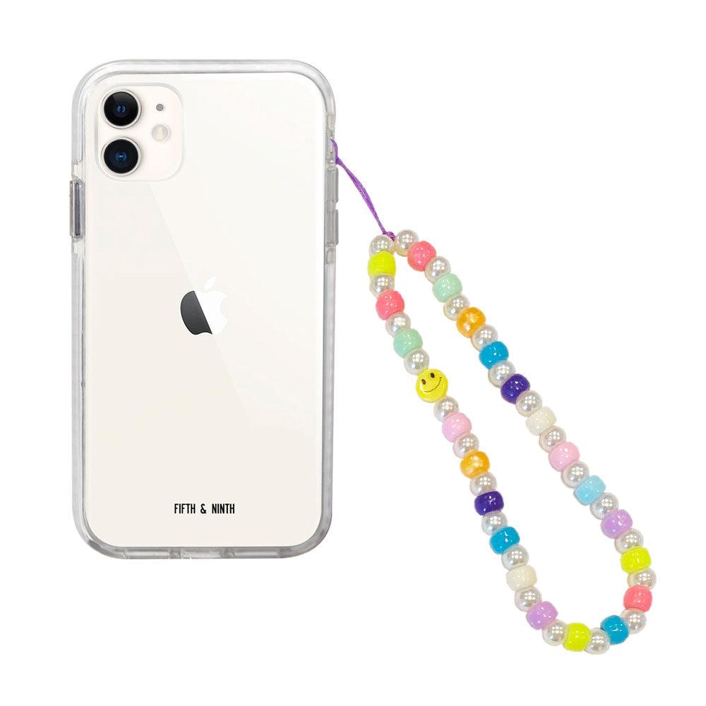 Rainbow Pearl Beaded Phone Charm - Brand My Case